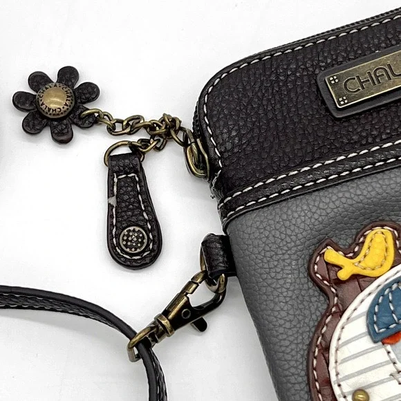 Chala Crossbody Mini Cellphone Bag/Purse RV Camper Design with Charms $43 MSRP - Picture 3 of 8